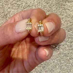 Elegant Gold and Silver Women's Earrings